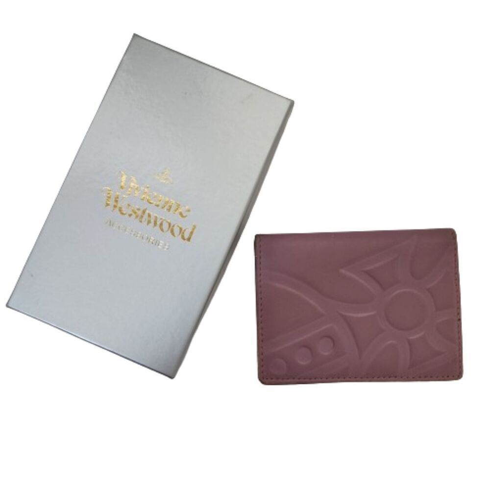 Vivienne Westwood Leather Card Holder Case Wallet Woman's